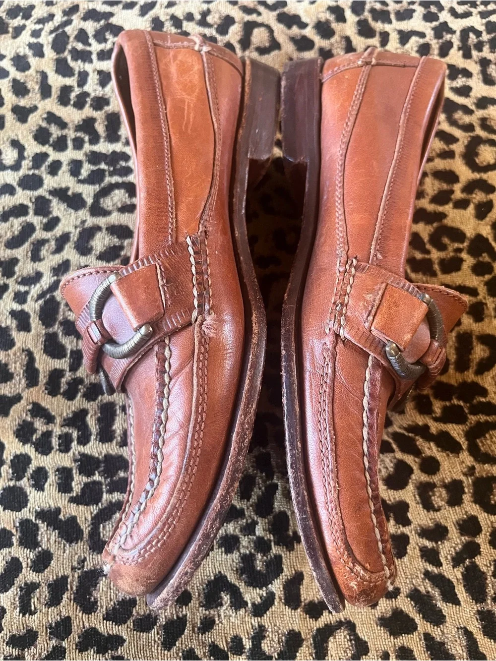 VTG Cole Haan Country Brown Leather Horsebit Loafers Men’s  US 8D Slip On
